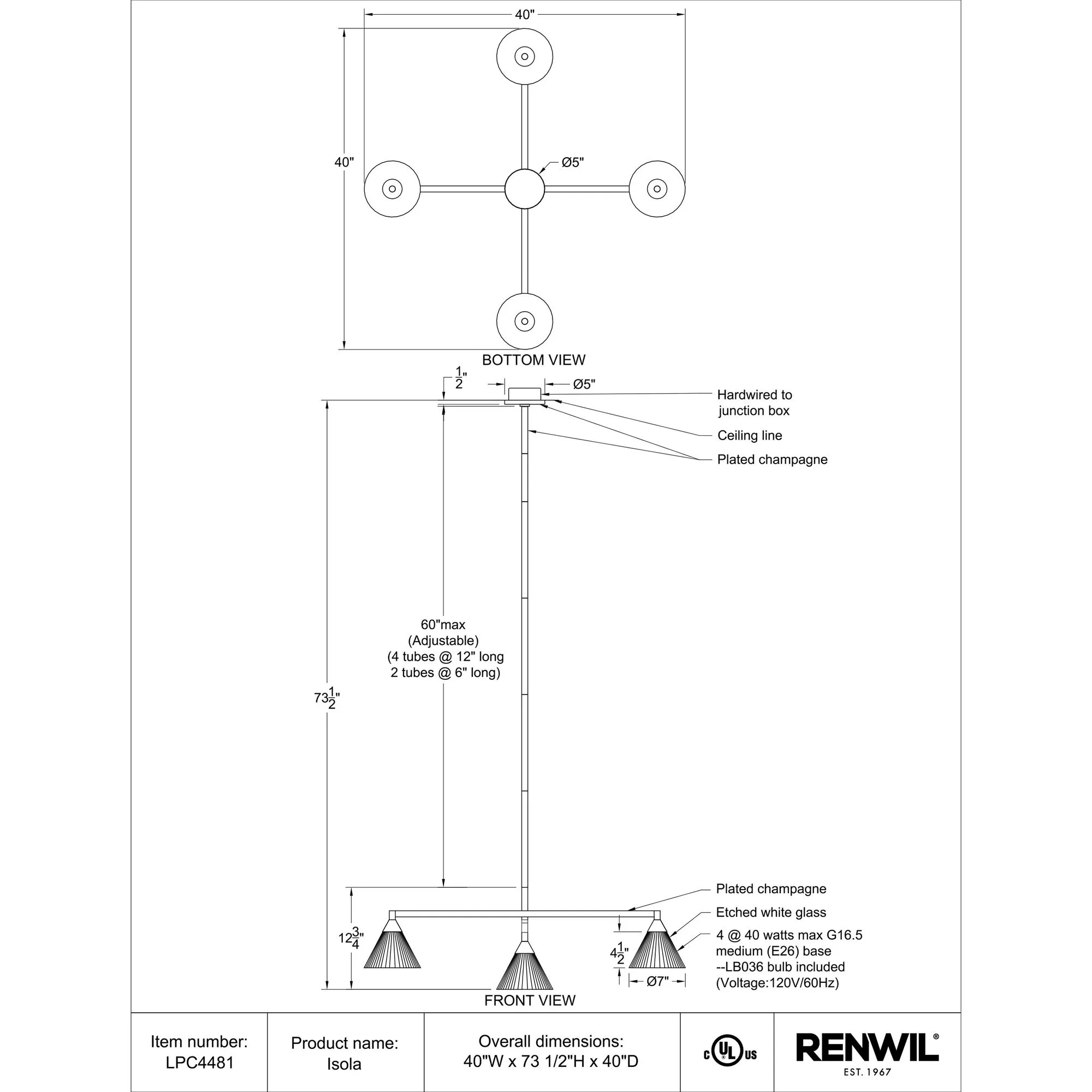Isola Pendant Lamp - Image 7