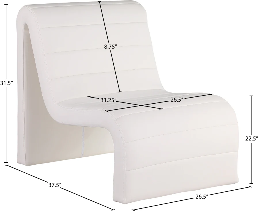 Ivy Vegan Leather Upholstered Accent Chair - Image 17