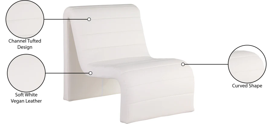 Ivy Vegan Leather Upholstered Accent Chair - Image 18