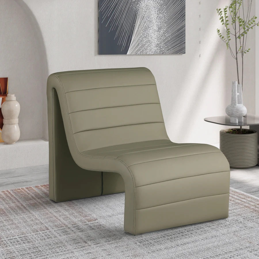 Ivy Vegan Leather Upholstered Accent Chair - Image 19