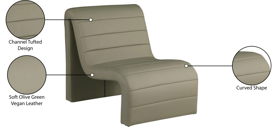 Ivy Vegan Leather Upholstered Accent Chair - Image 26