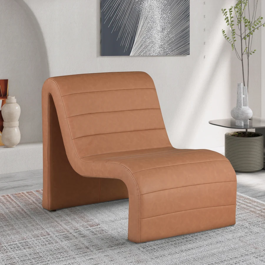 Ivy Vegan Leather Upholstered Accent Chair - Image 27