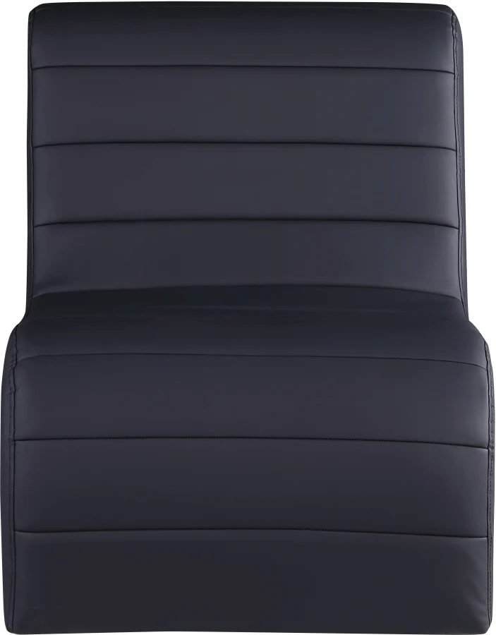 Ivy Vegan Leather Upholstered Accent Chair - Image 3