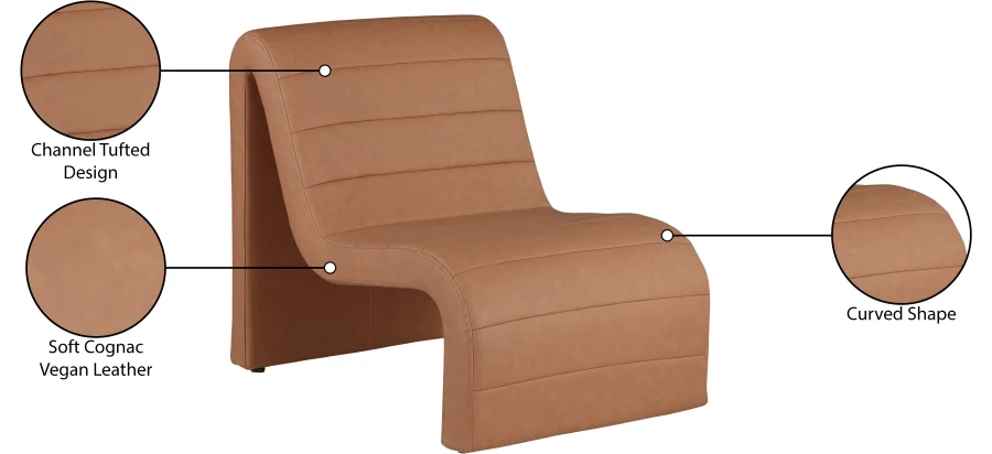 Ivy Vegan Leather Upholstered Accent Chair - Image 34