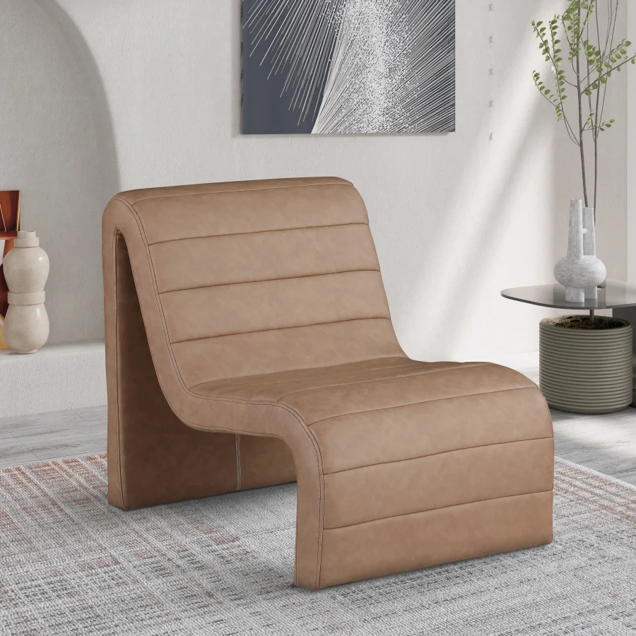 Ivy Vegan Leather Upholstered Accent Chair - Image 35