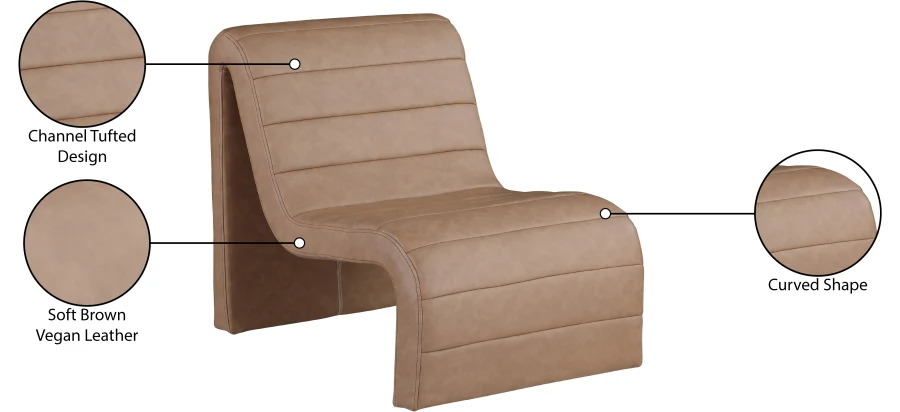 Ivy Vegan Leather Upholstered Accent Chair - Image 43
