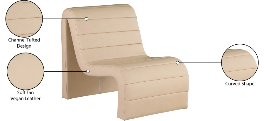 Ivy Vegan Leather Upholstered Accent Chair - Image 52
