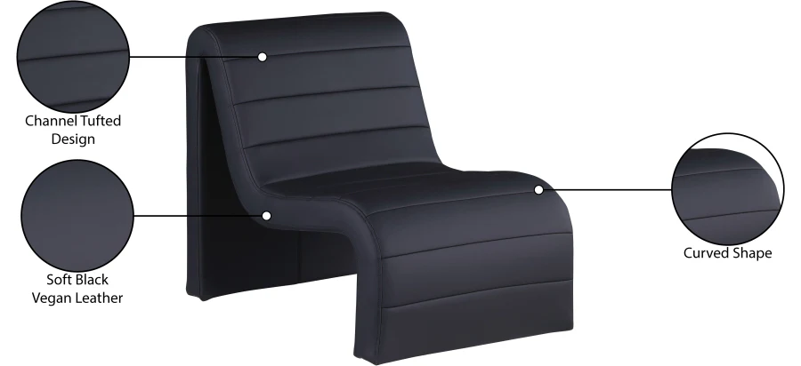 Ivy Vegan Leather Upholstered Accent Chair - Image 9