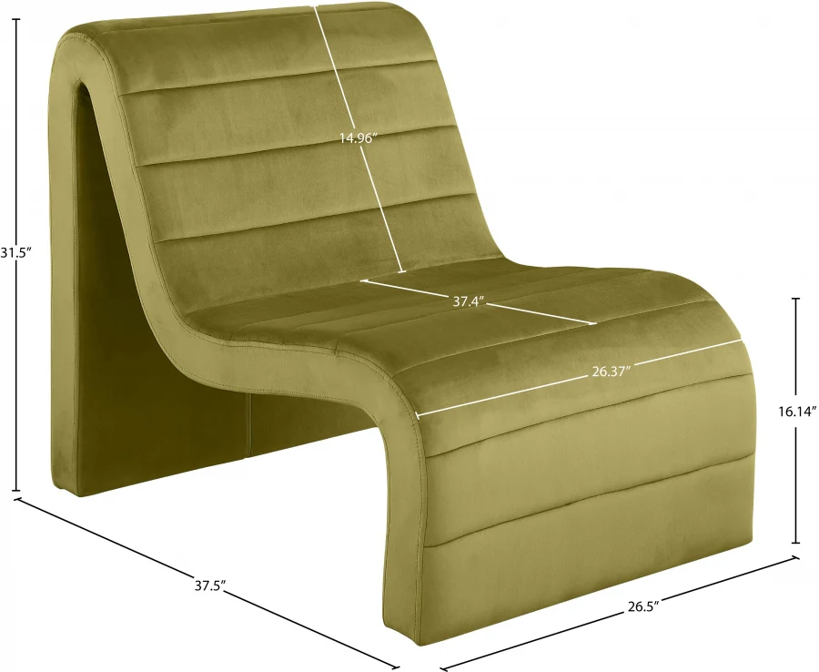 Ivy Velvet Upholstered Accent Chair - Image 26