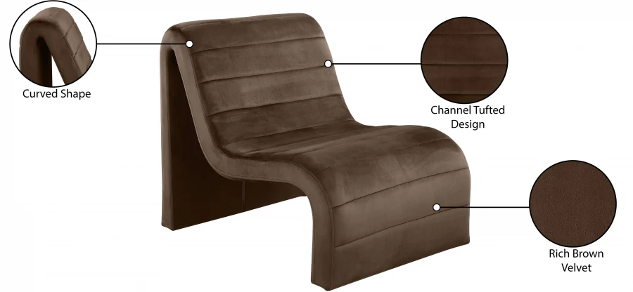 Ivy Velvet Upholstered Accent Chair - Image 36