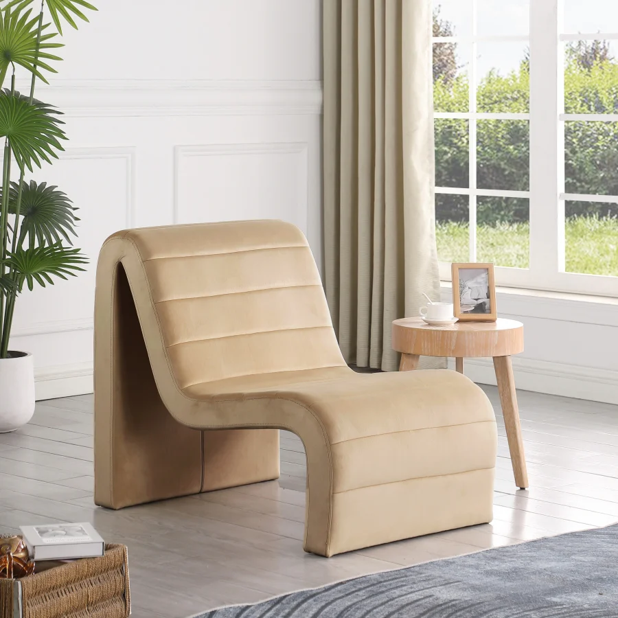 Ivy Velvet Upholstered Accent Chair - Image 38