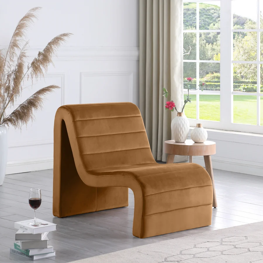 Ivy Velvet Upholstered Accent Chair - Image 47