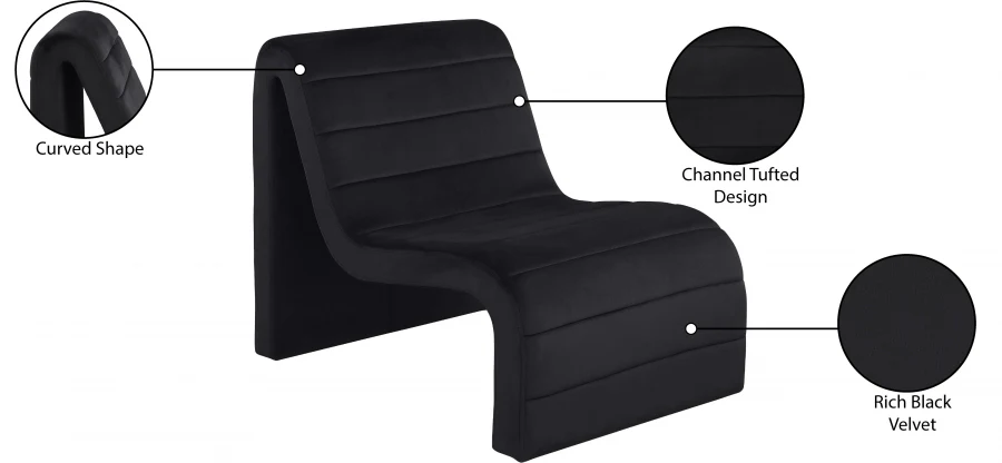 Ivy Velvet Upholstered Accent Chair - Image 9