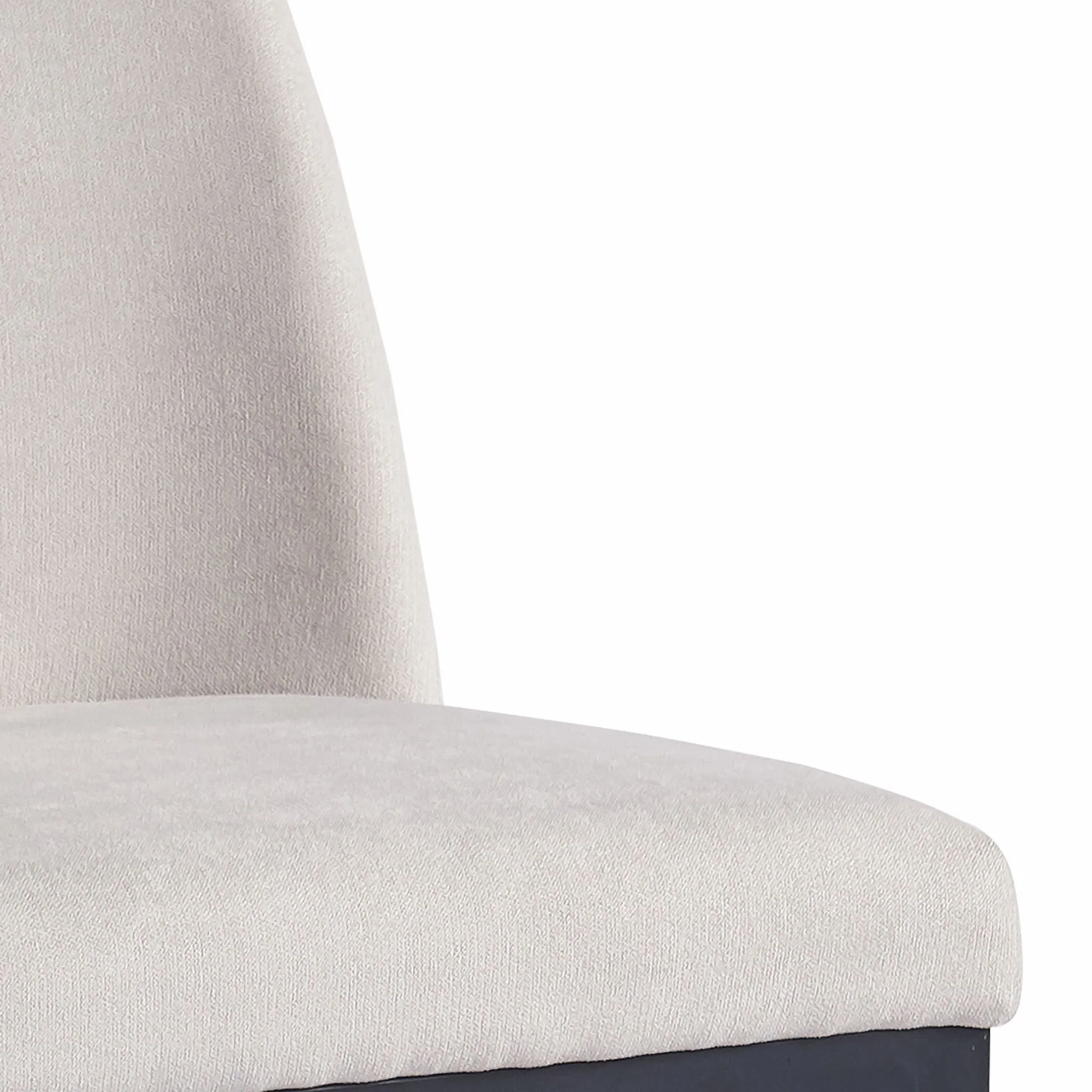 Jace 26" Counter Stool, set of 2, in Beige Fabric and Black - Image 6