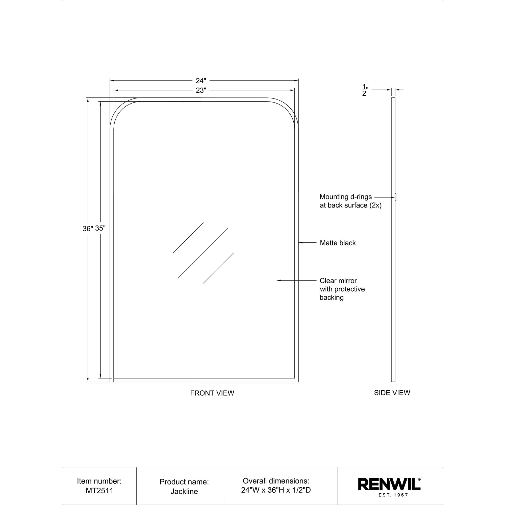 Jackline Wall Mirror - Image 7