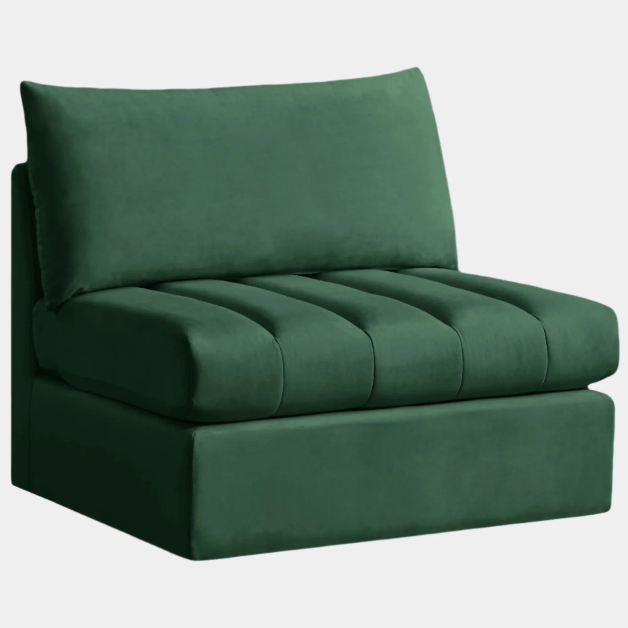Jacob Velvet Upholstered Armless Modular Chair - Image 32