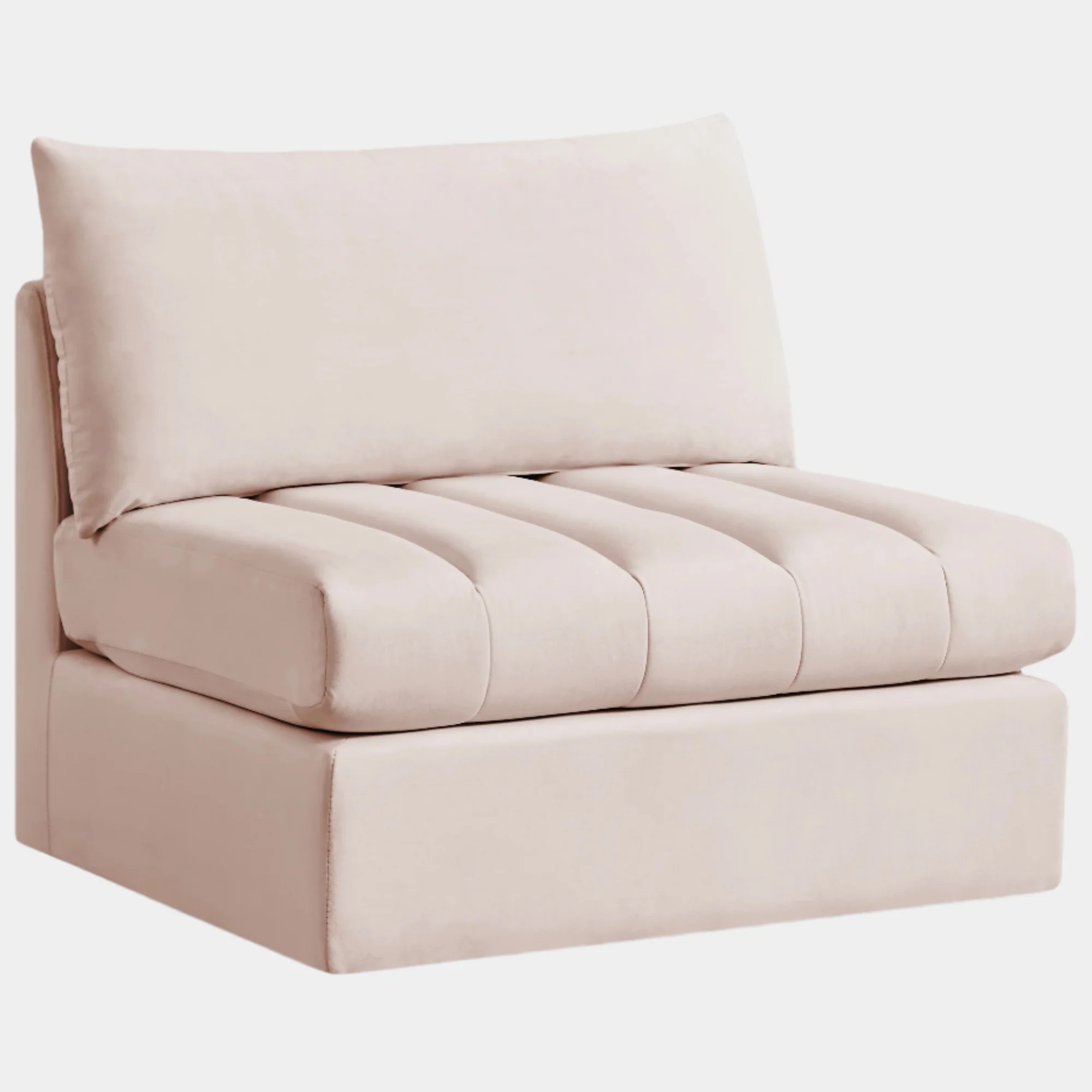 Jacob Velvet Upholstered Armless Modular Chair - Image 40