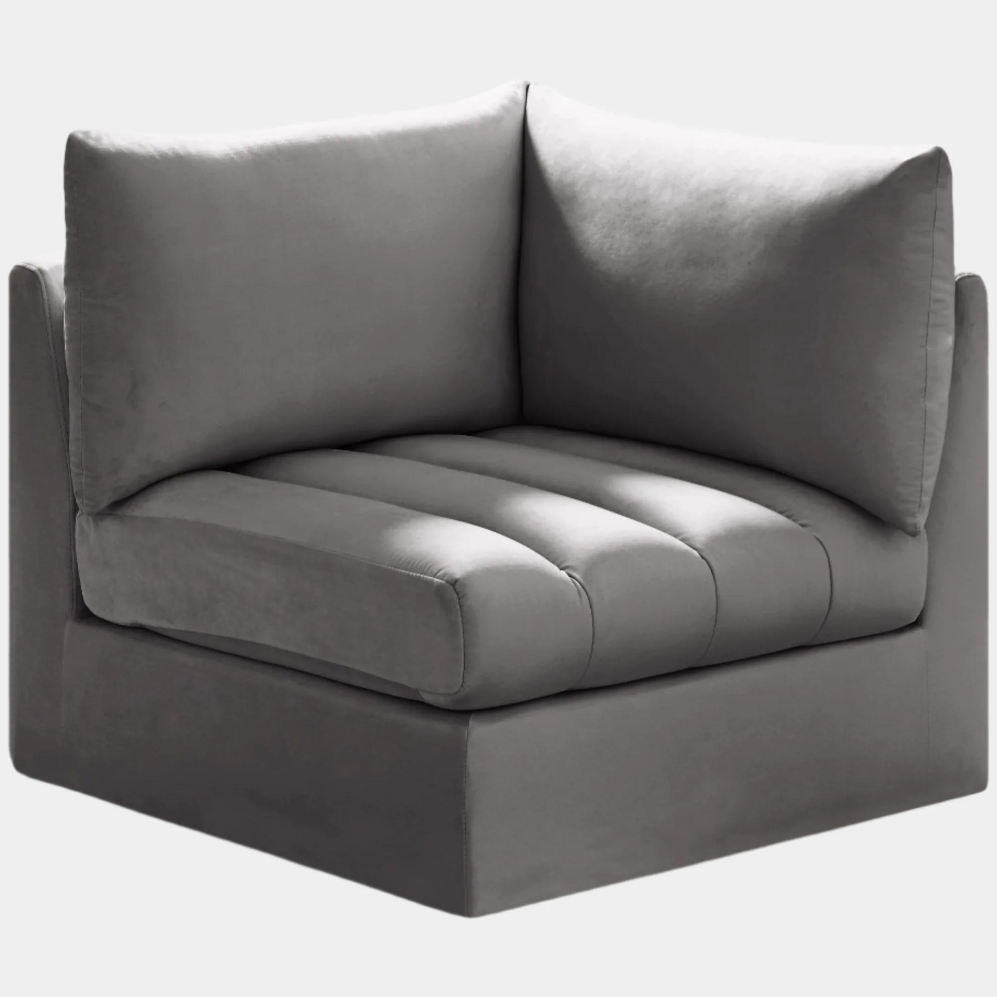 Jacob Velvet Upholstered Corner Modular Chair - Image 11