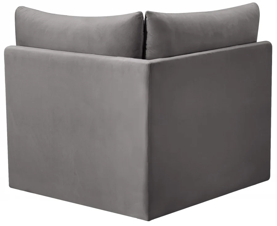 Jacob Velvet Upholstered Corner Modular Chair - Image 13