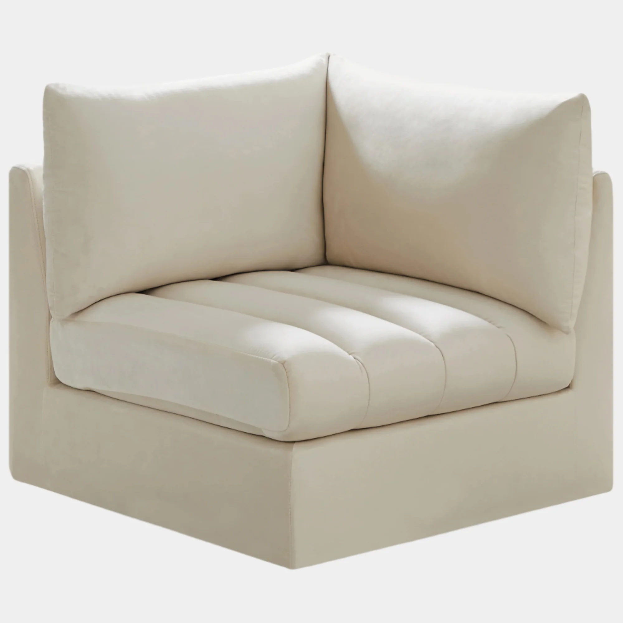 Jacob Velvet Upholstered Corner Modular Chair - Image 21