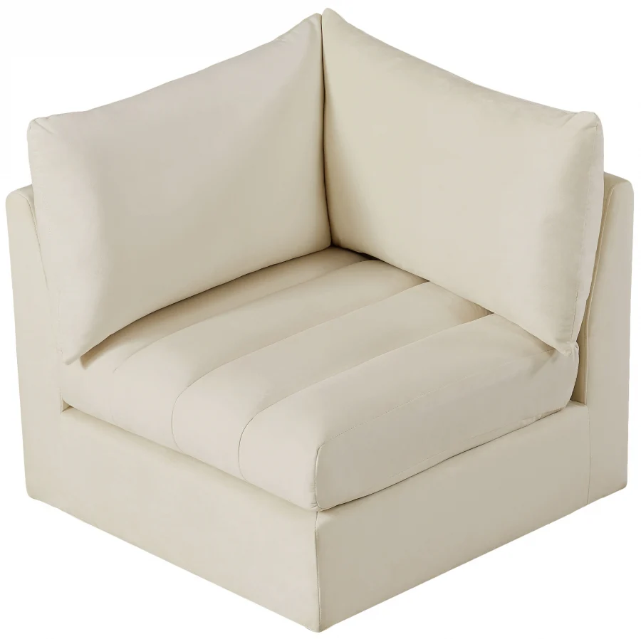 Jacob Velvet Upholstered Corner Modular Chair - Image 24