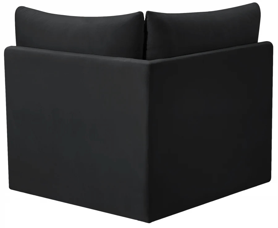 Jacob Velvet Upholstered Corner Modular Chair - Image 3
