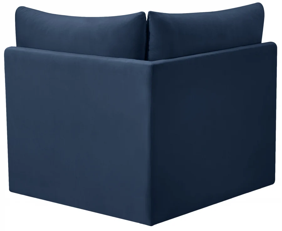 Jacob Velvet Upholstered Corner Modular Chair - Image 33