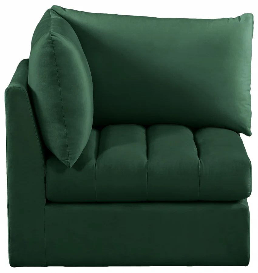 Jacob Velvet Upholstered Corner Modular Chair - Image 45