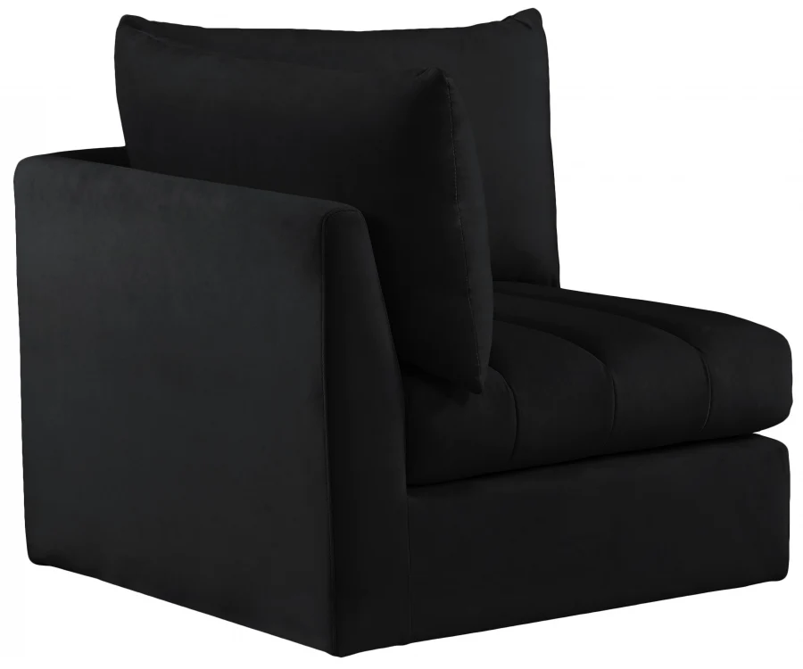 Jacob Velvet Upholstered Corner Modular Chair - Image 7