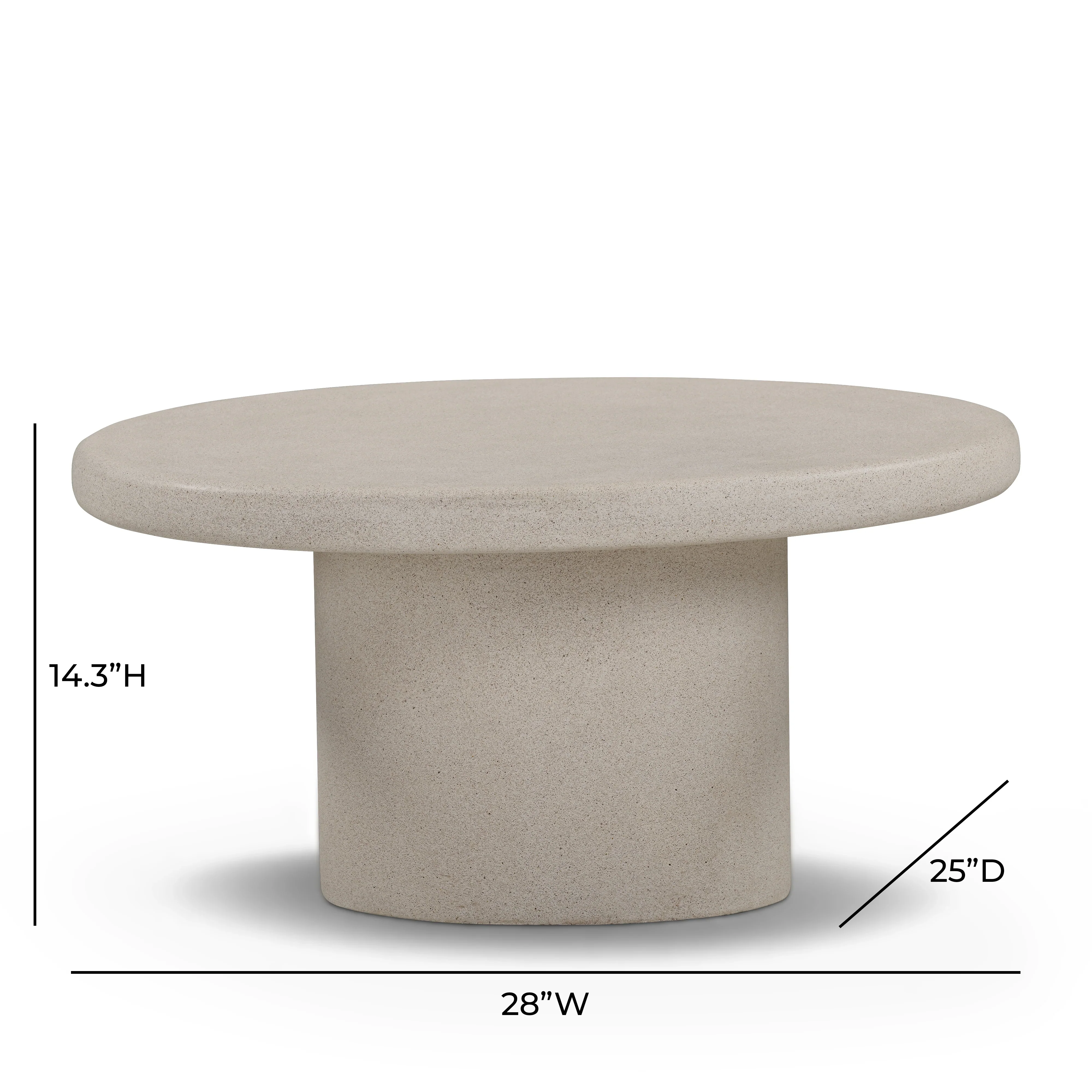Jade Concrete Indoor/Outdoor Coffee Table (28"-34") - Image 18