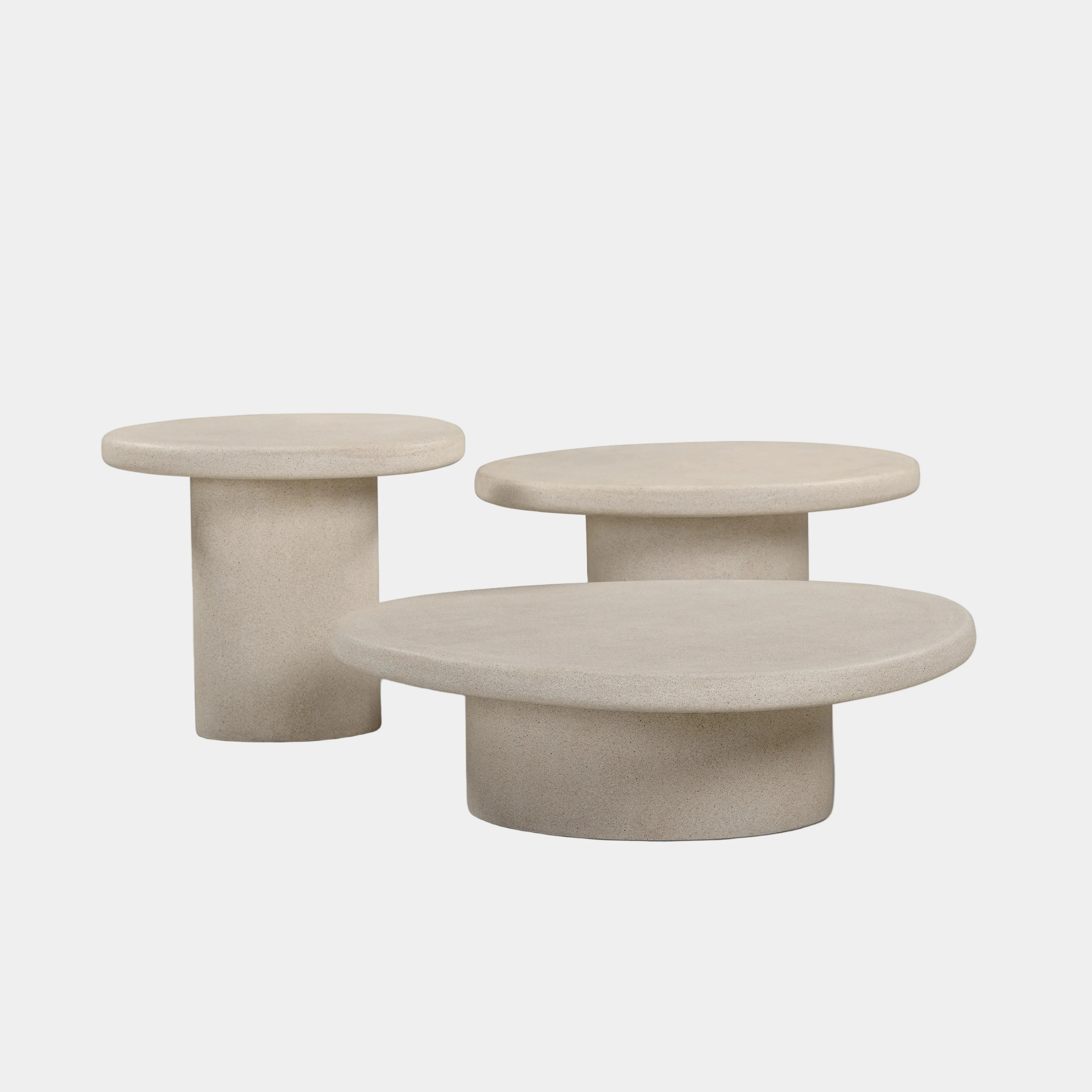 Jade Concrete Indoor/Outdoor Nesting Coffee Table Set - Image 11