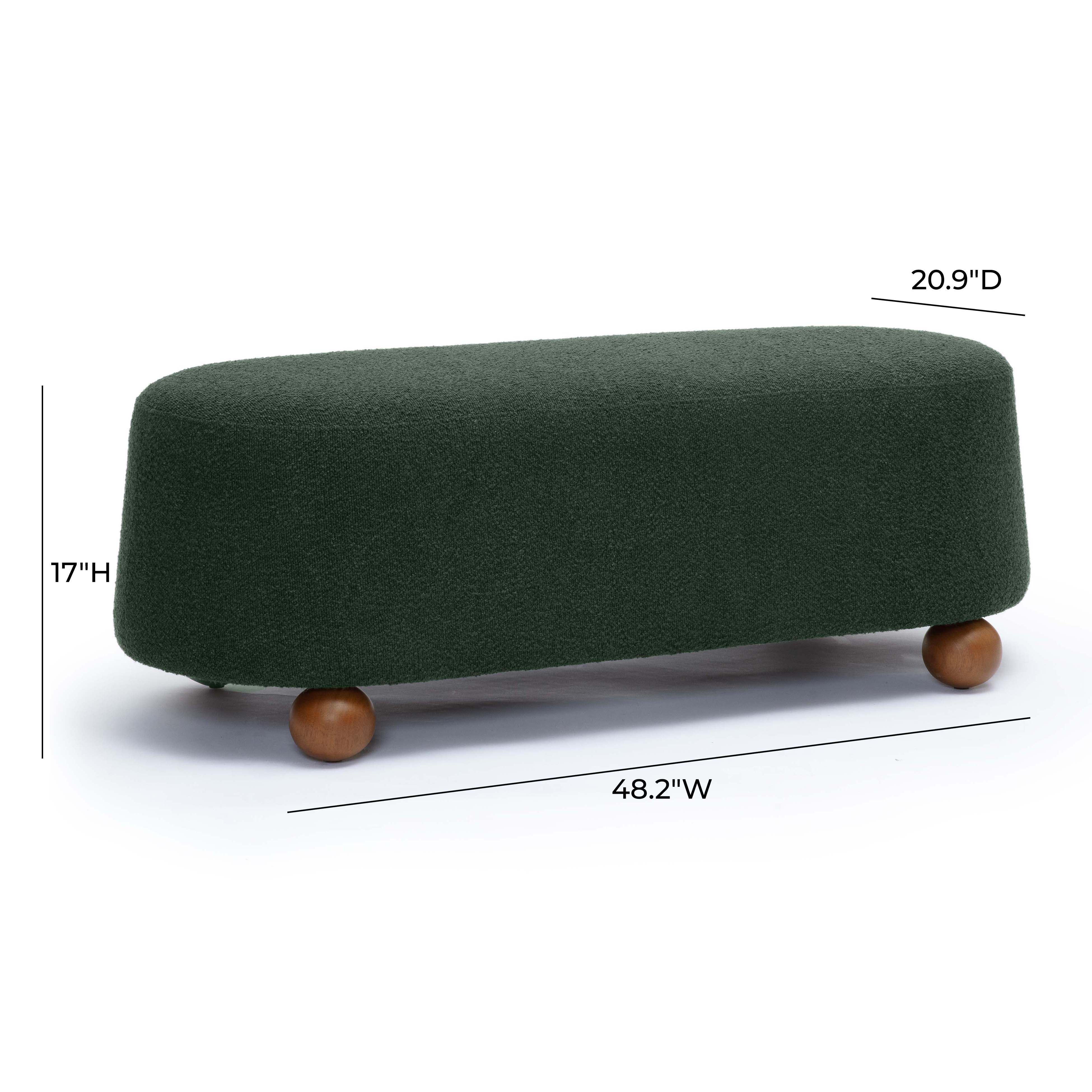 Jaine 48" Performance Boucle Large Ottoman - Image 13