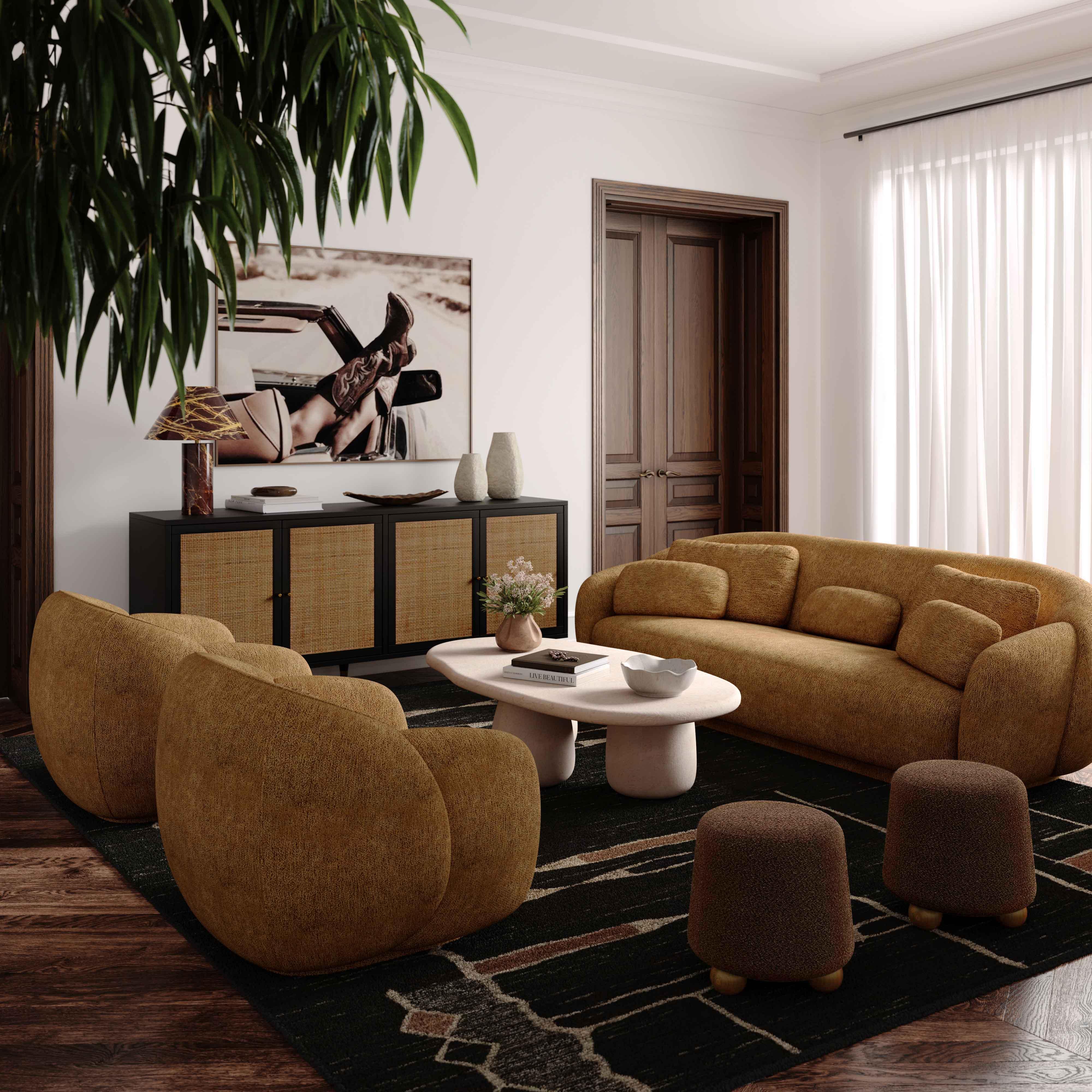 Jaine Performance Boucle Ottoman - Image 2