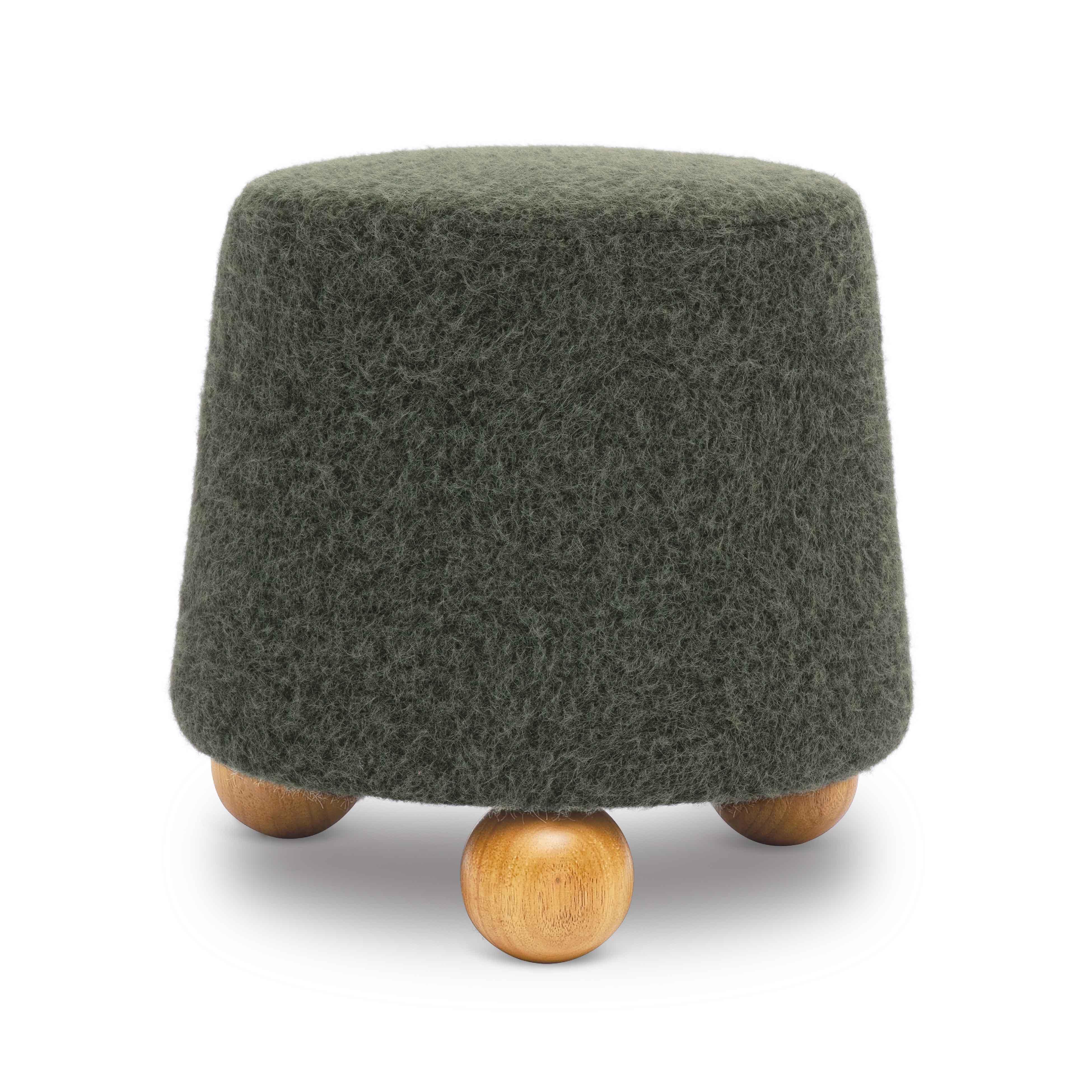 Jaine Contract-Grade Faux Mohair Ottoman - Image 3