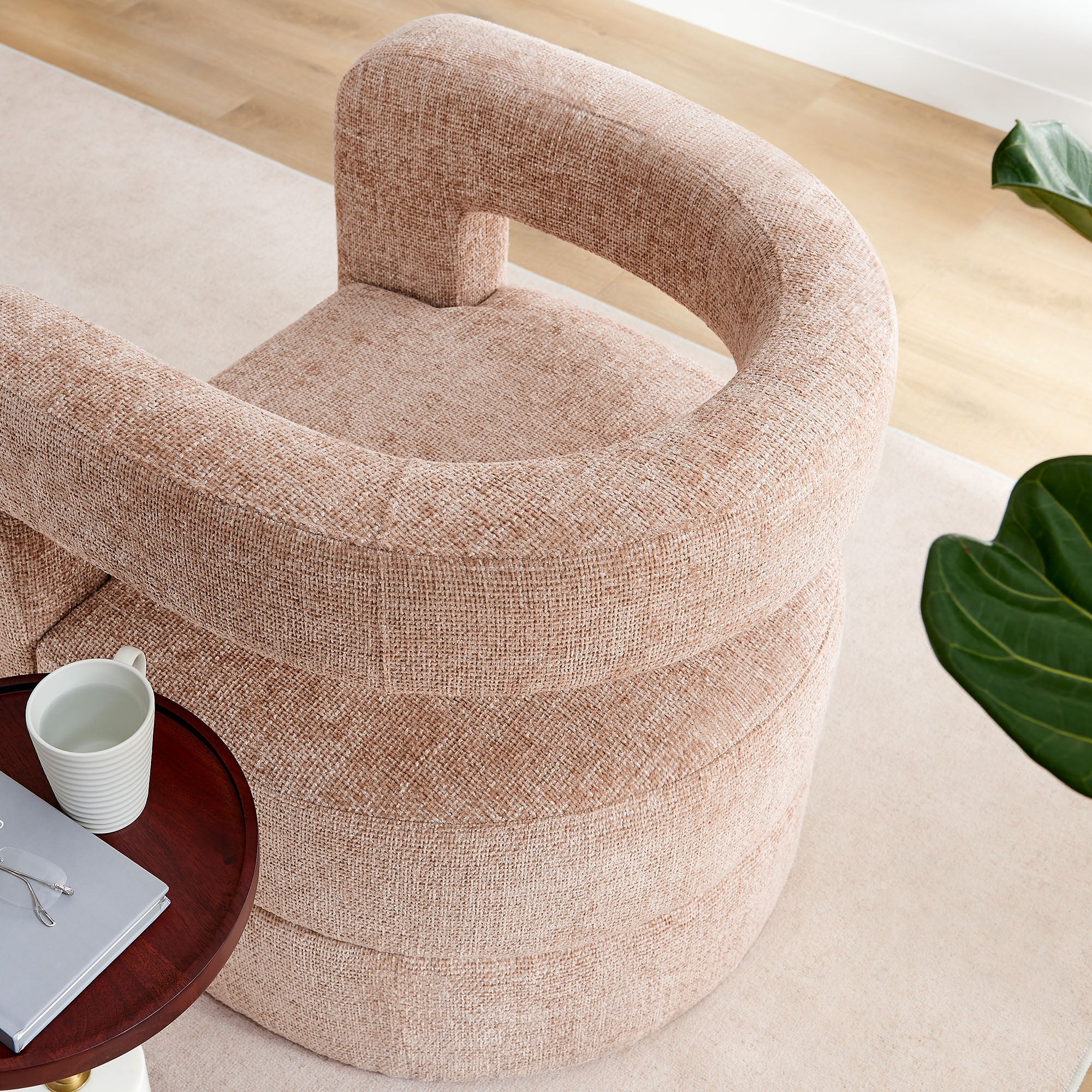 Jaylin Upholstered Chenille Accent Chair - Image 25