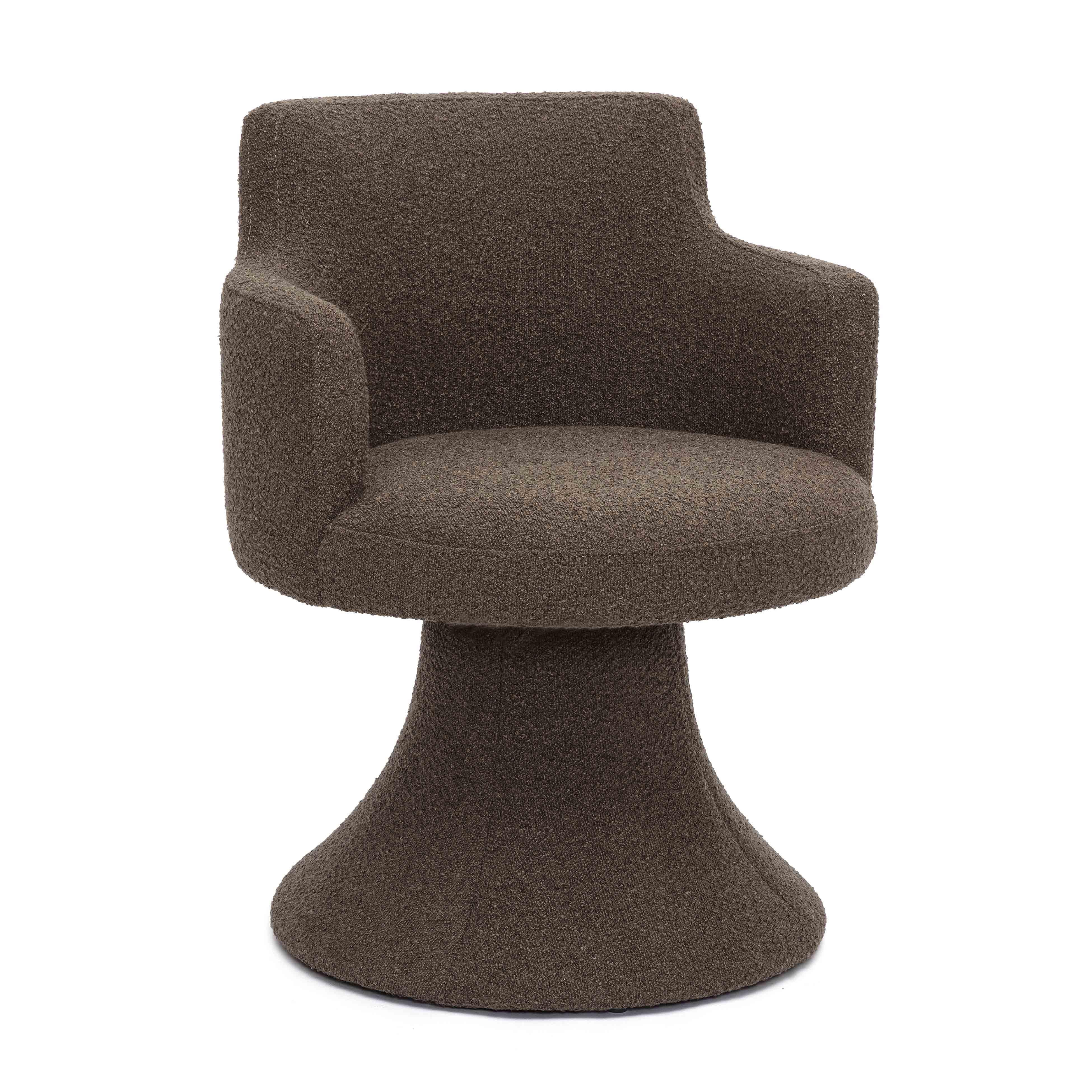 Jeffree Performance Boucle Swivel Dining Chair - Image 11