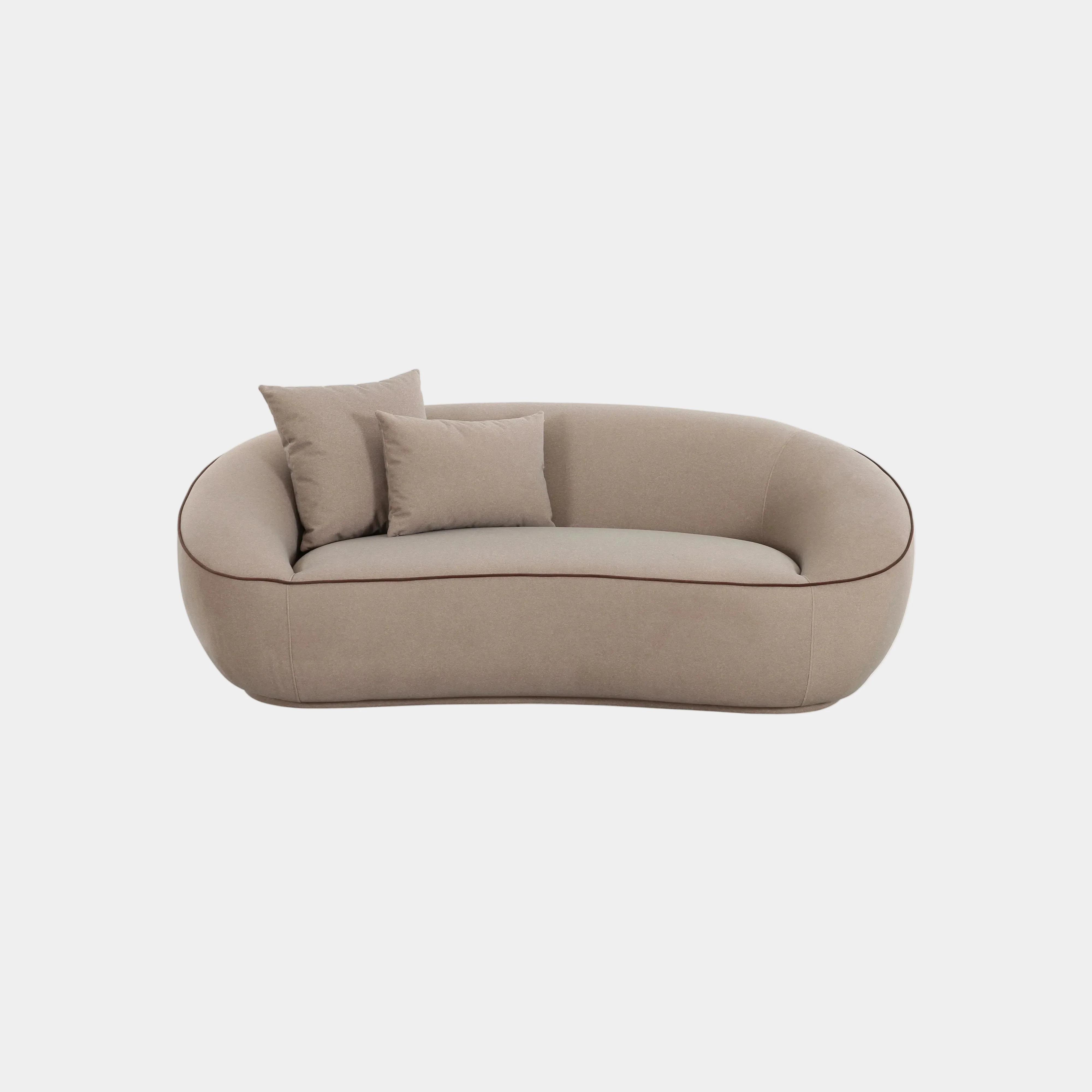 Jenny 78" Taupe Performance Faux Mohair Loveseat