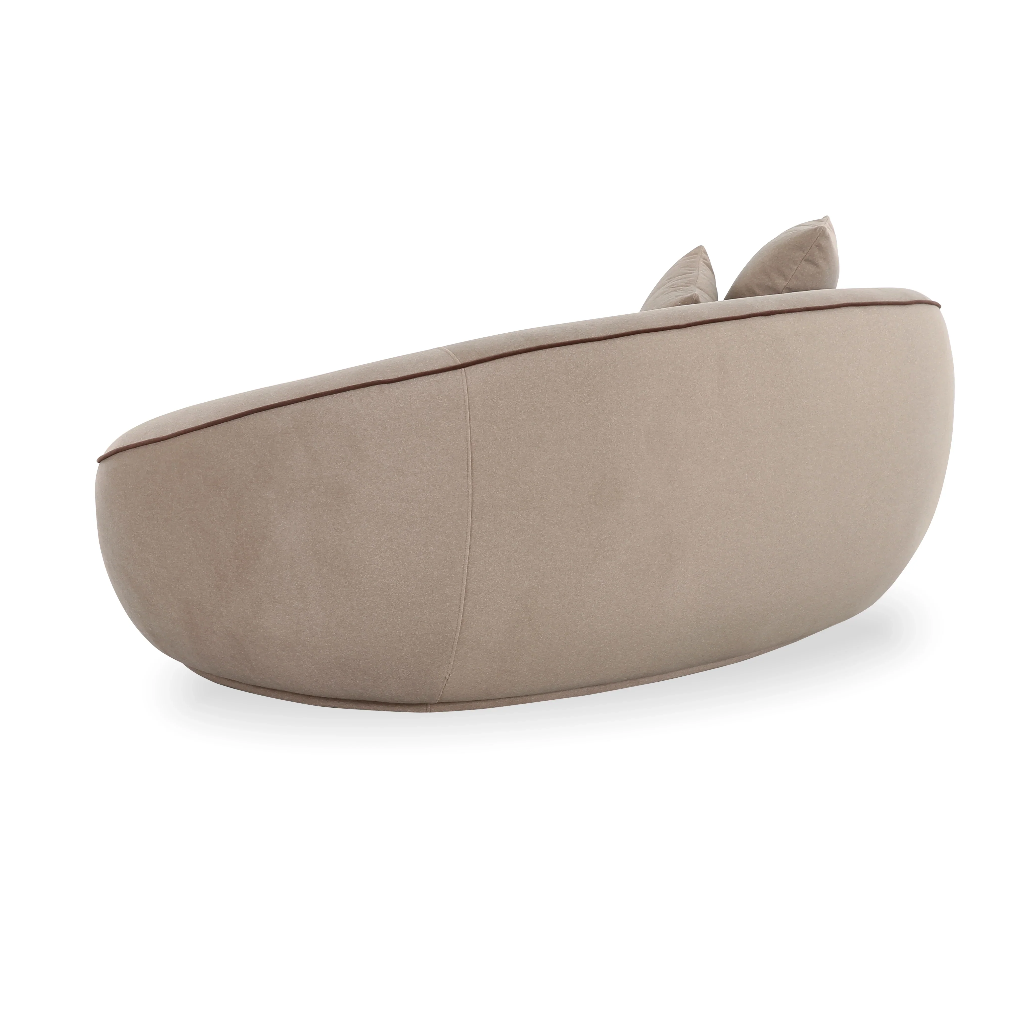 Jenny 78" Taupe Performance Faux Mohair Loveseat - Image 4