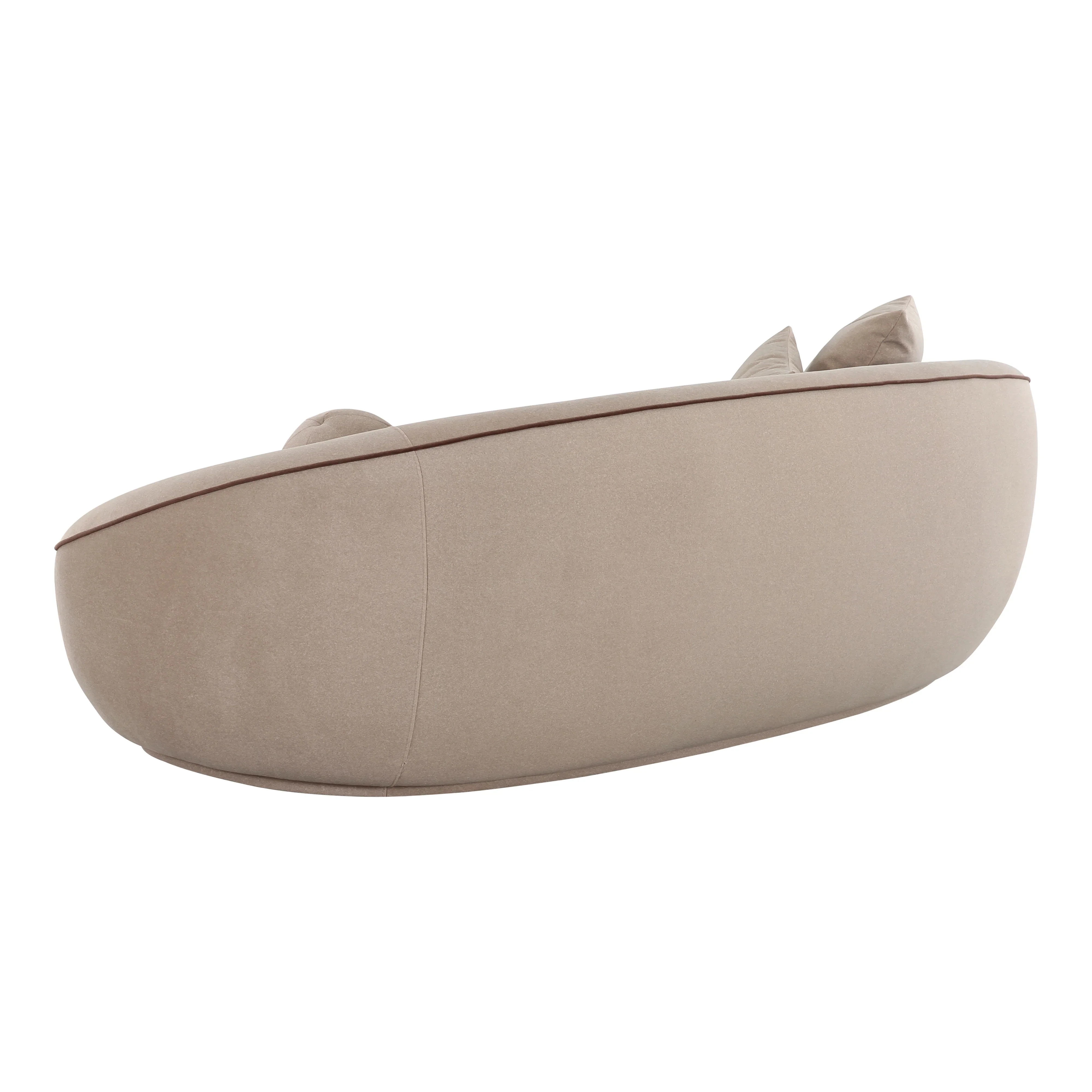 Jenny 98.5" Taupe Performance Faux Mohair Sofa - Image 4
