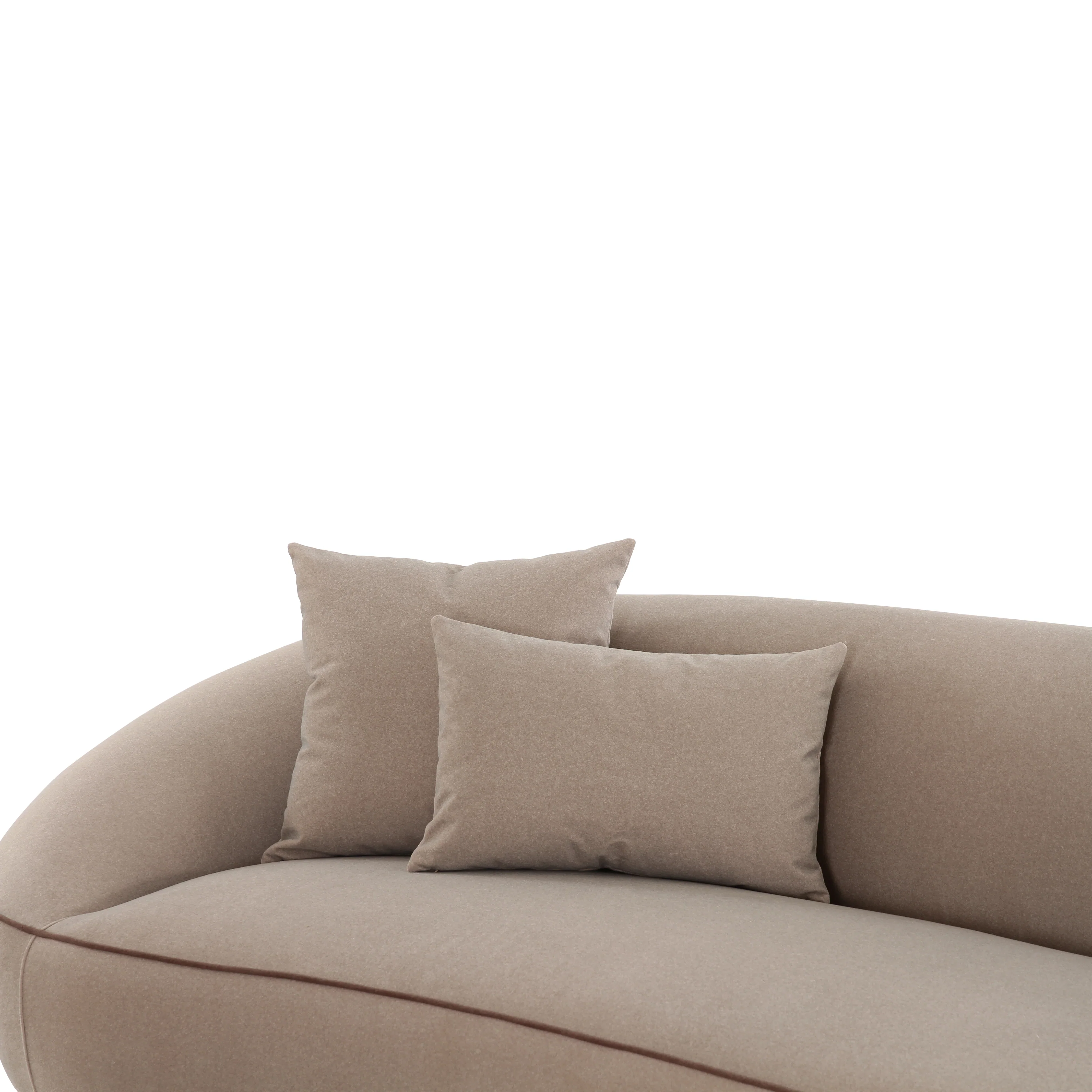 Jenny 98.5" Taupe Performance Faux Mohair Sofa - Image 5