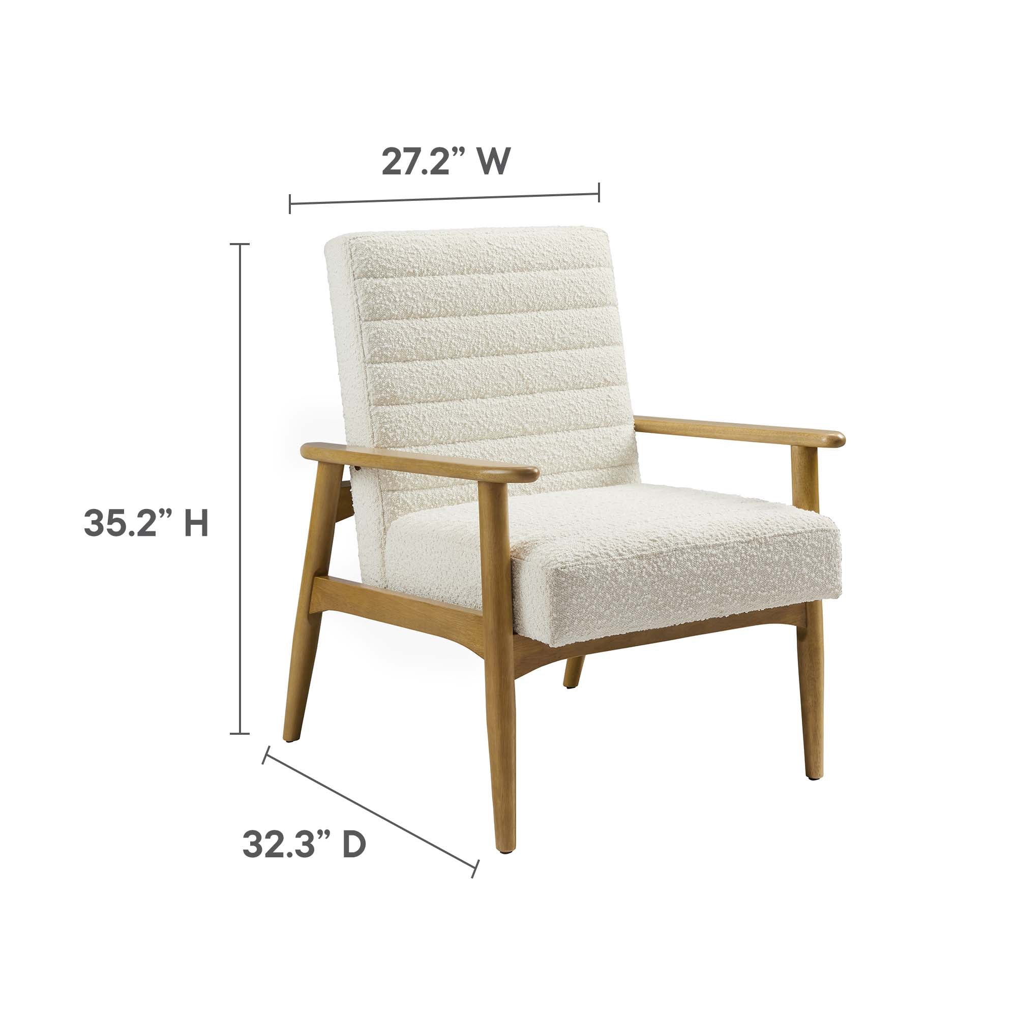 Jensen Boucle Fabric Accent Chair - Image 4
