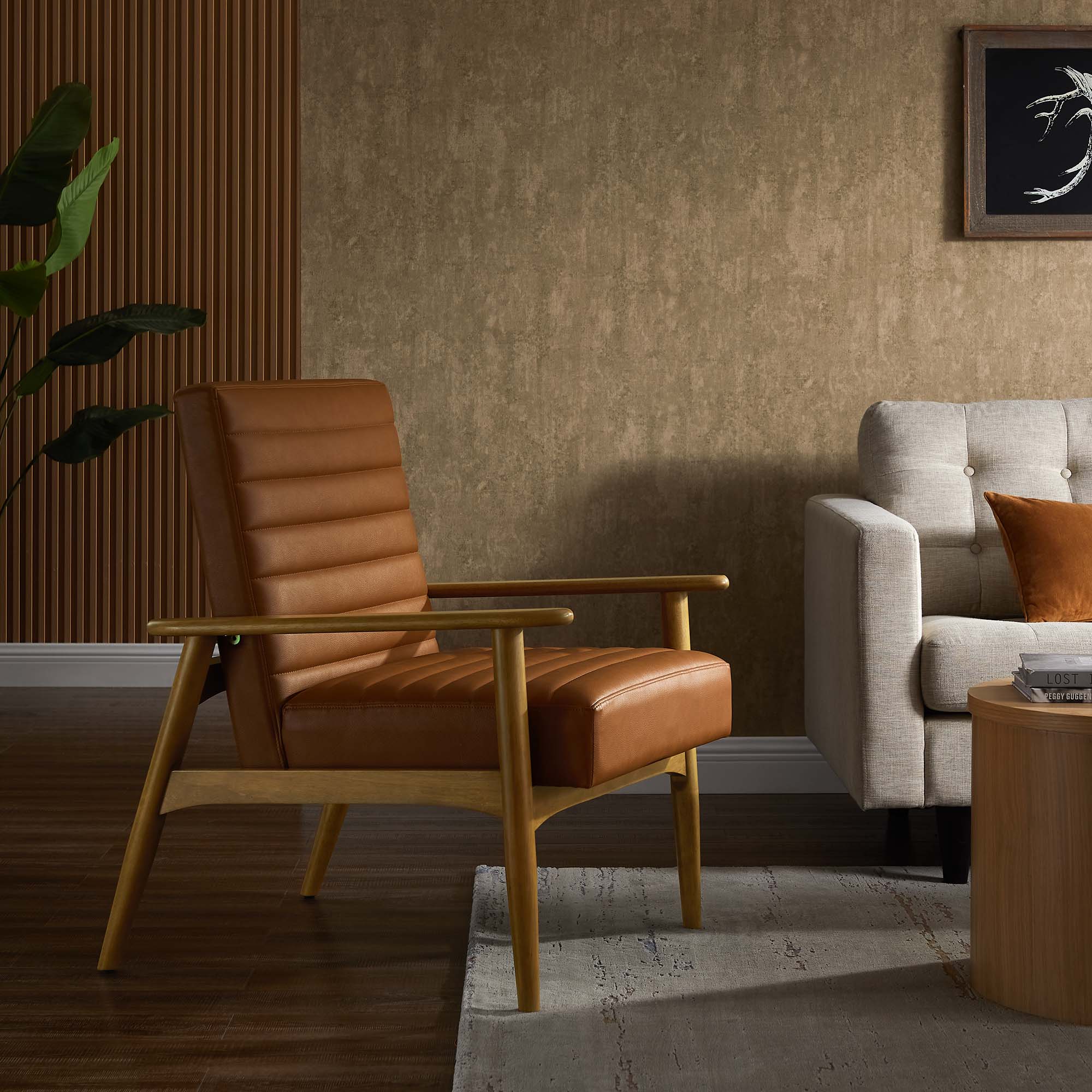 Jensen Vegan Leather Accent Chair - Image 10