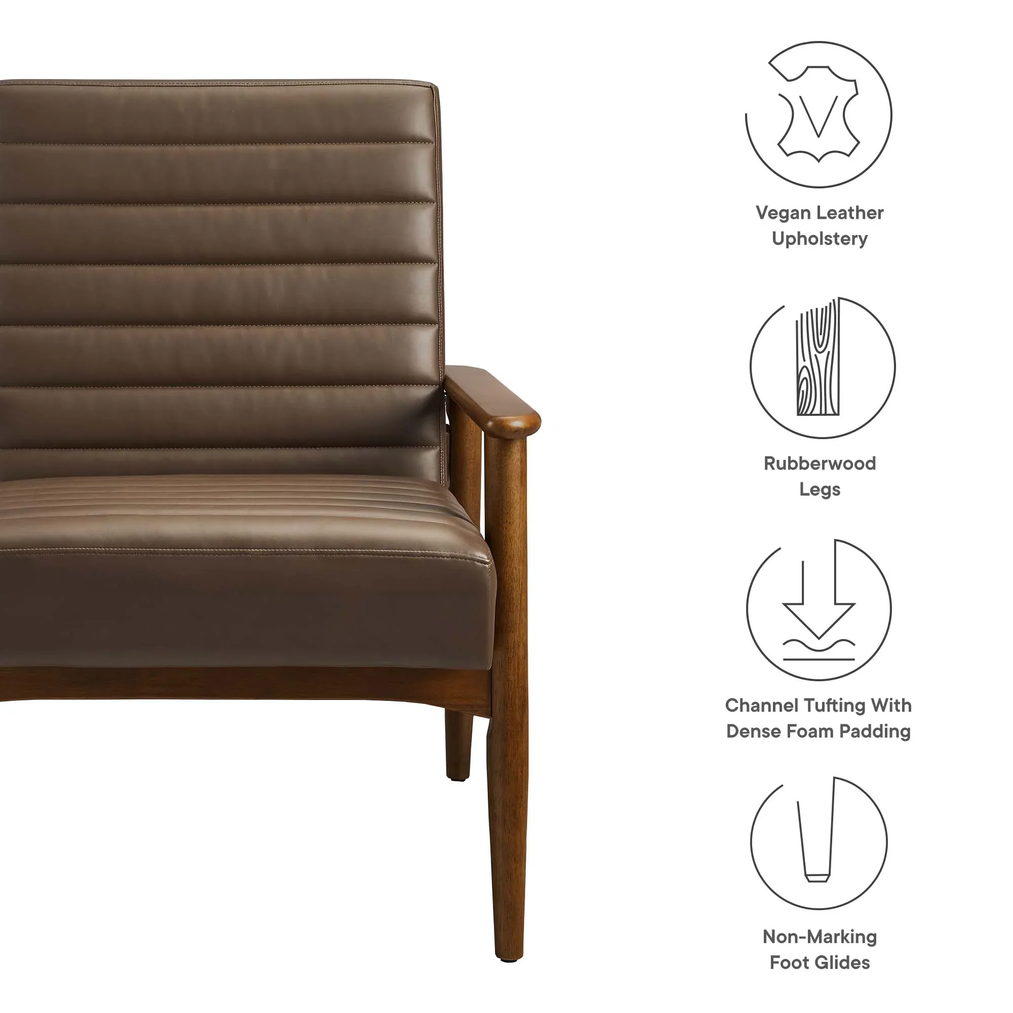 Jensen Vegan Leather Accent Chair - Image 32