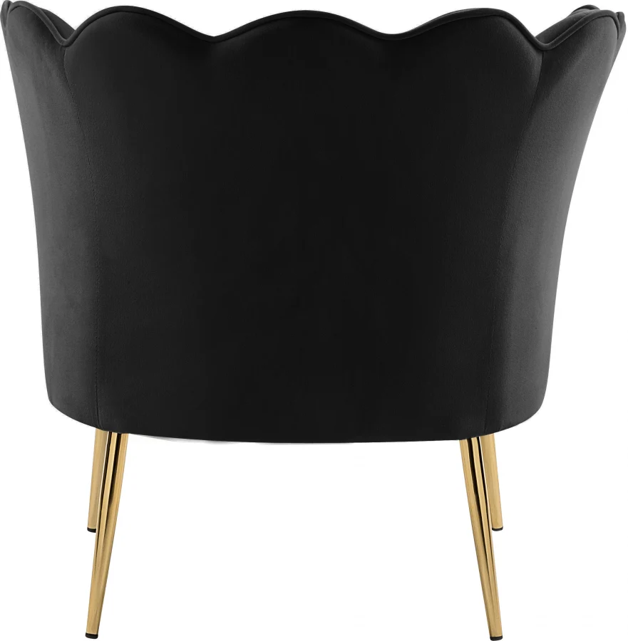 Jester Velvet Upholstered Accent Chair - Image 3