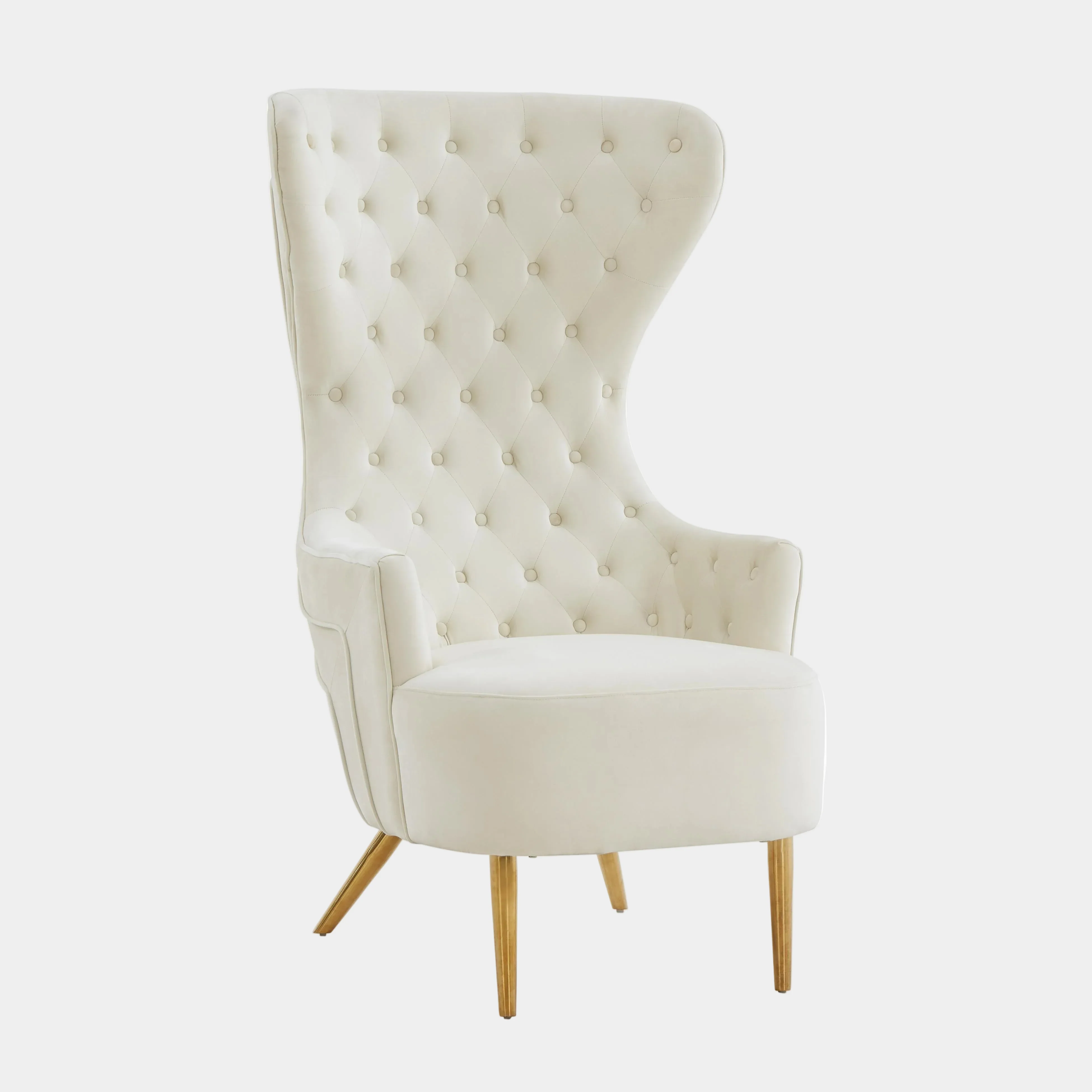 Jezebel Performance Velvet Wingback Accent Chair