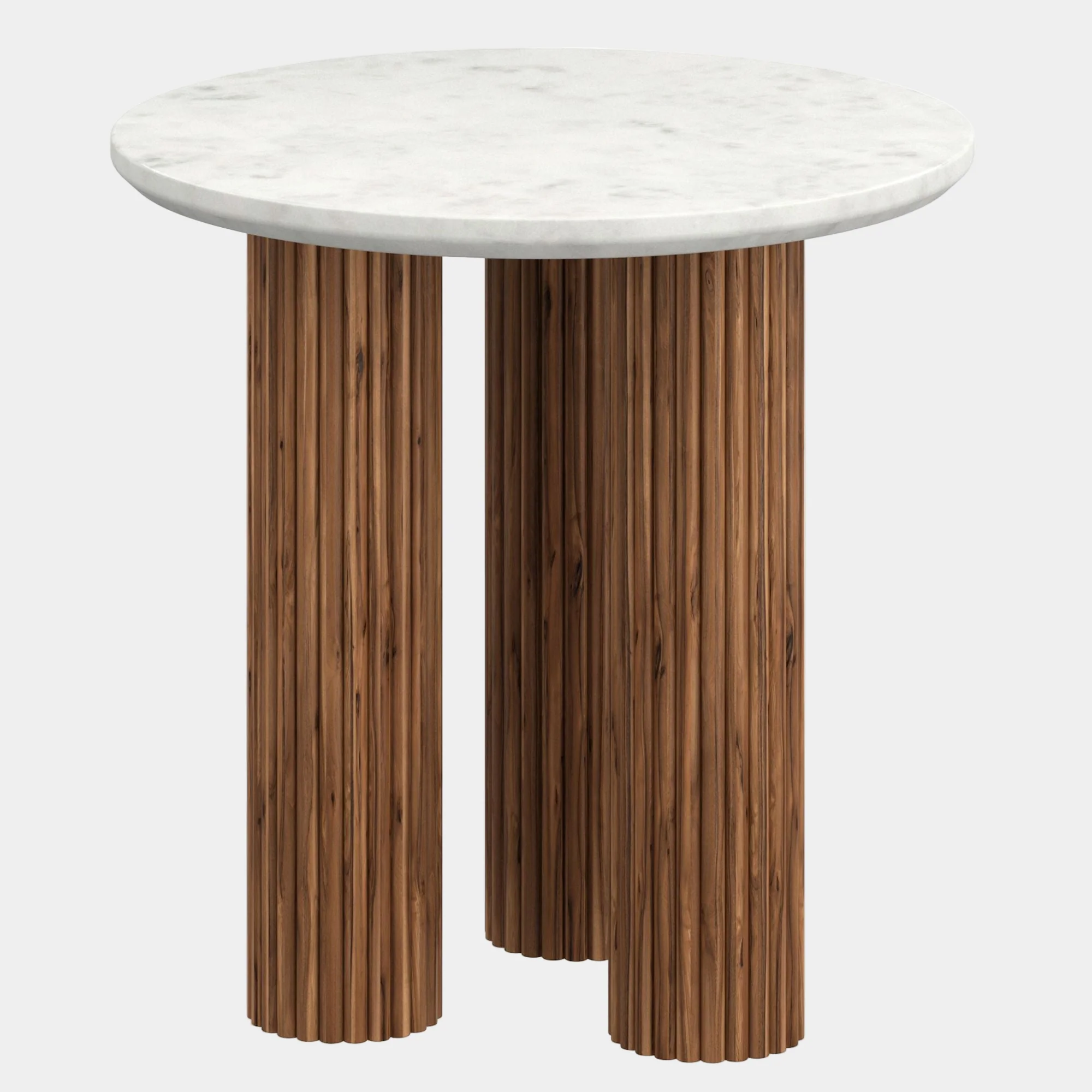 Jilsa Accent Table in Walnut & White
