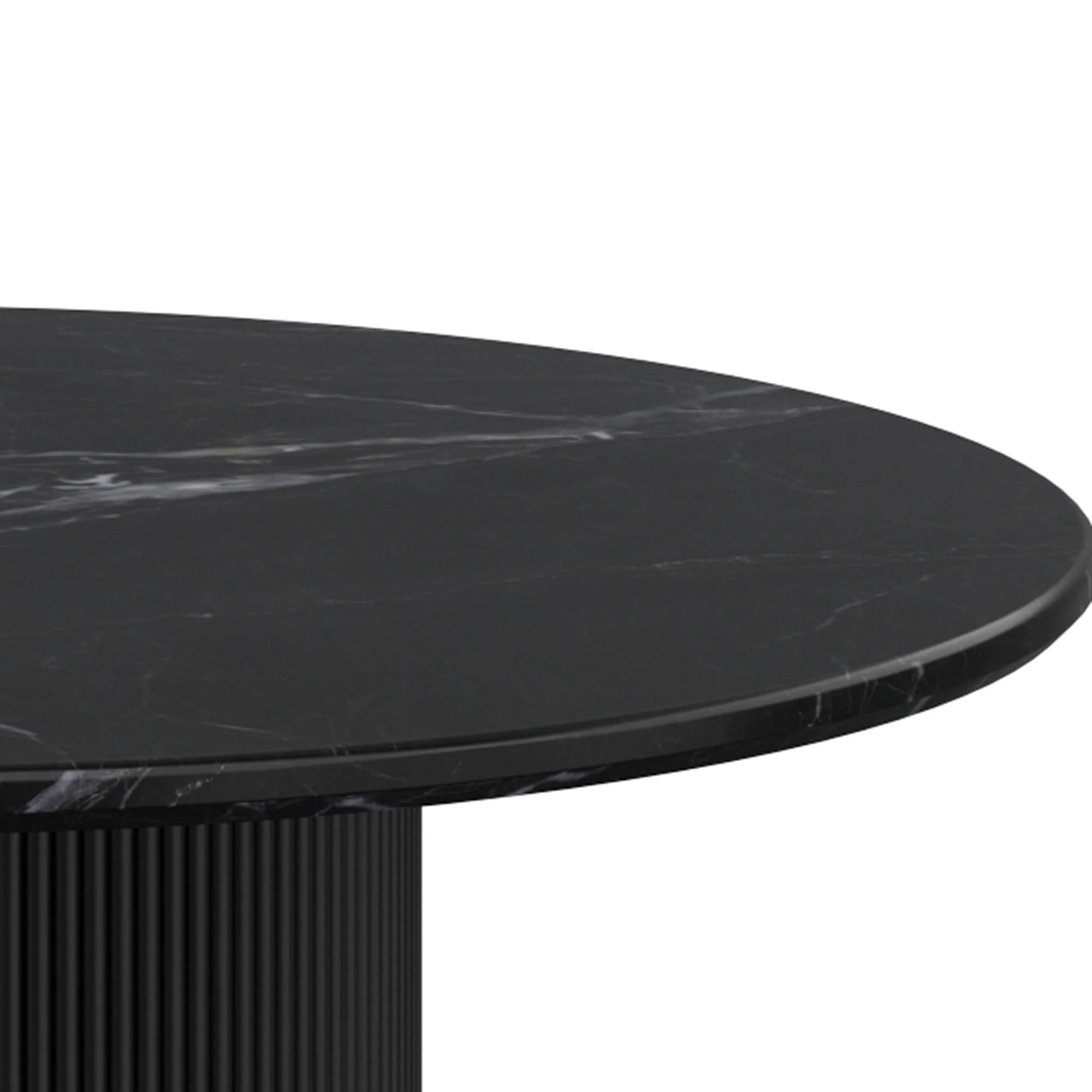 Jilsa/Kazan 5pc Dining Set - Black Table with Ivory & Black Chair - Image 3