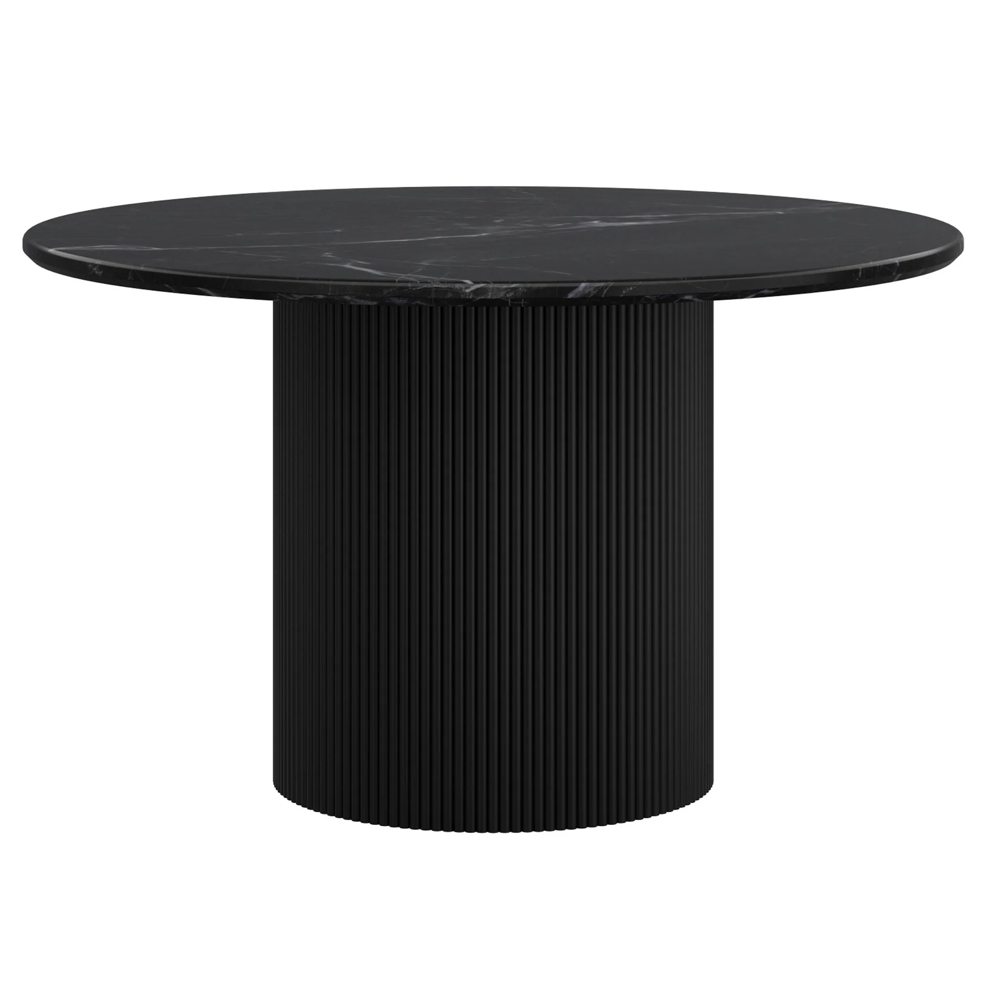 Jilsa/Kazan 5pc Dining Set - Black Table with Ivory & Black Chair - Image 5