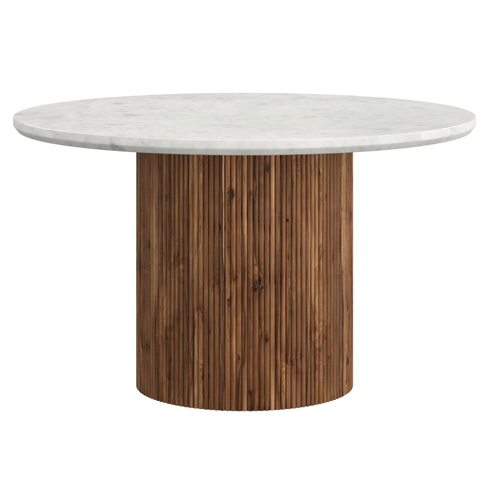 Jilsa/Scarlet 5pc Dining Set - Walnut Table with Saddle Chair - Image 5