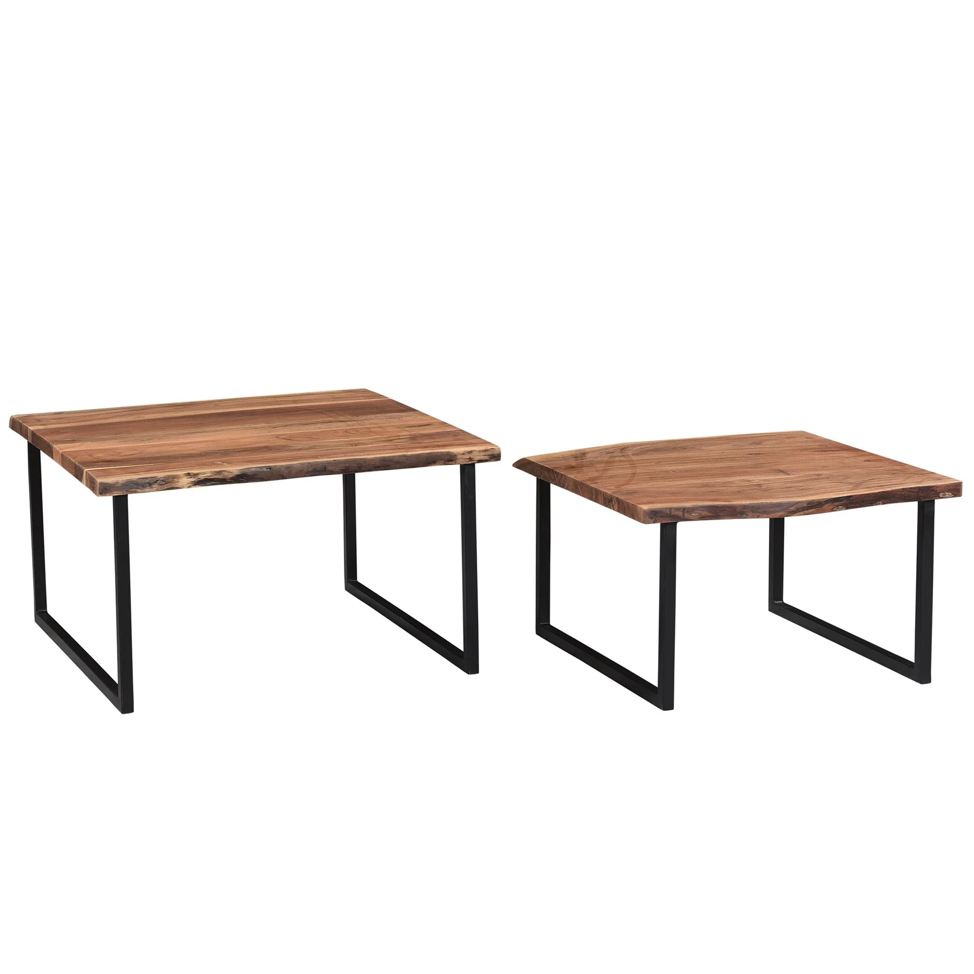 Jivin 2pc Coffee Table Set in Natural and Black - Image 4